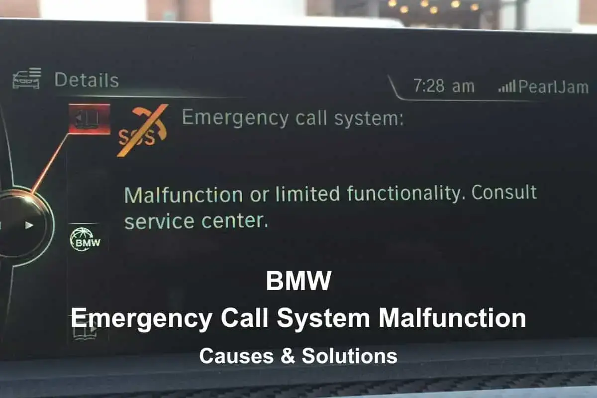 BMW Emergency Call System Malfunction: Causes & Solutions